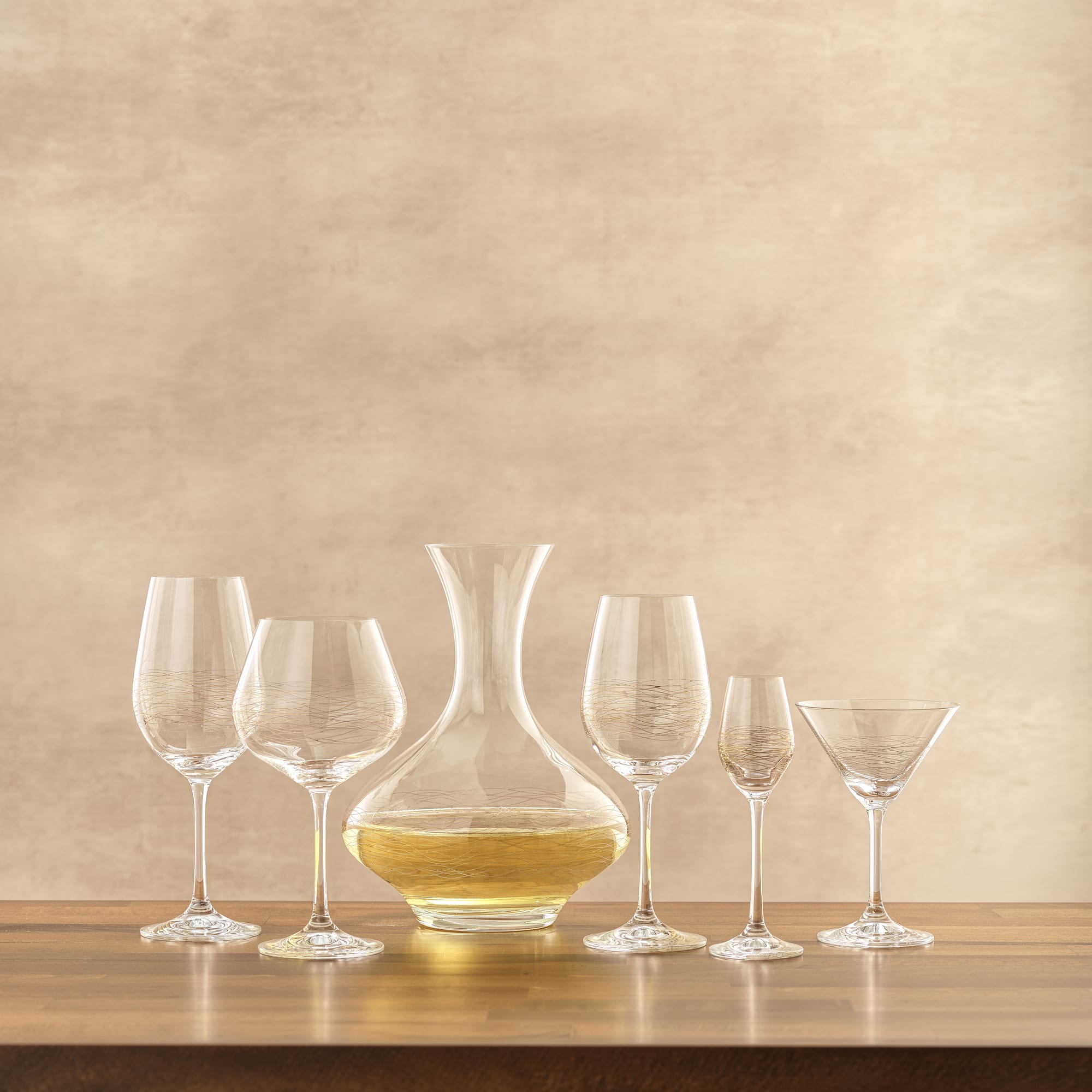 JoyJolt® Golden Royale 14oz. Crystal White Wine Glasses, 2ct.